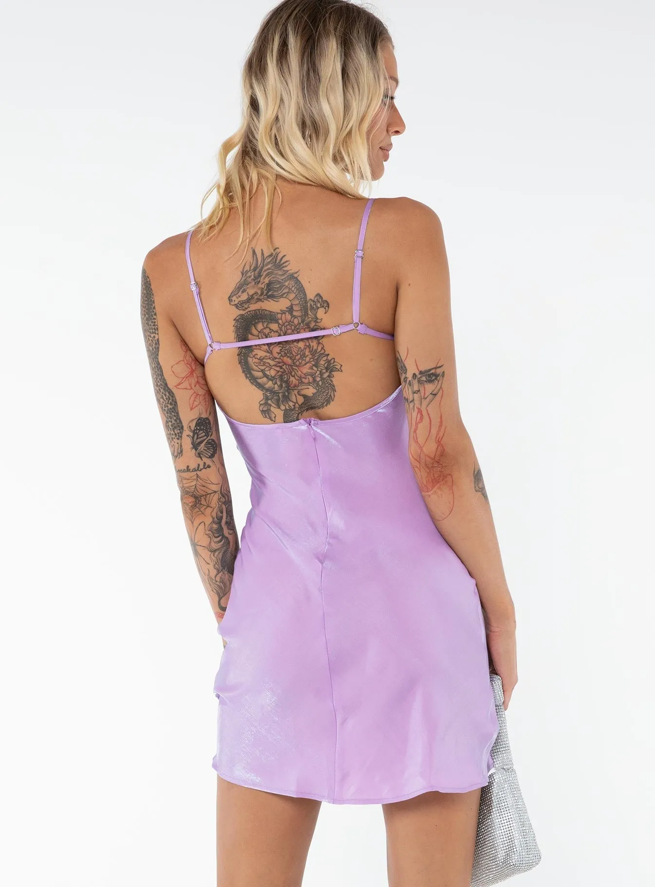 Violetta Mini Dress Purple Tall