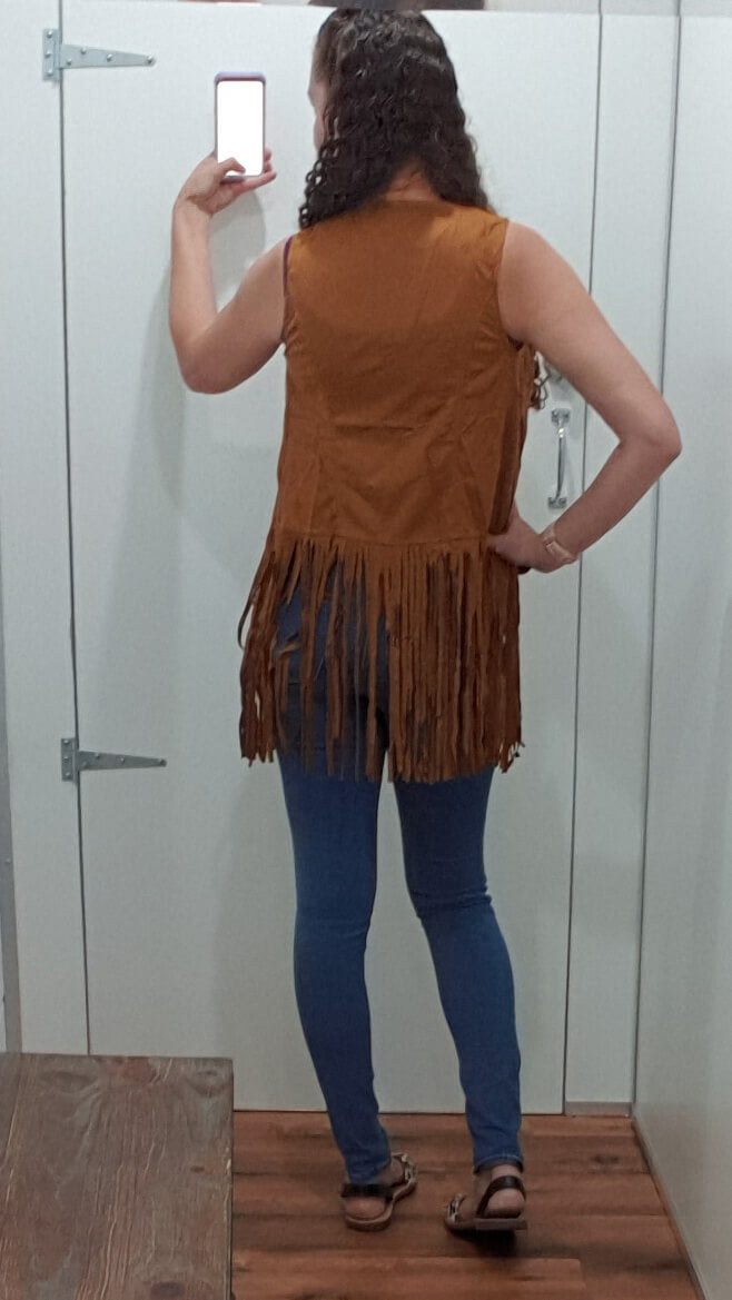 Women's Microsuede Tassel Vest